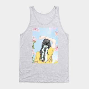 Bandana Girl Arm On Head Tank Top